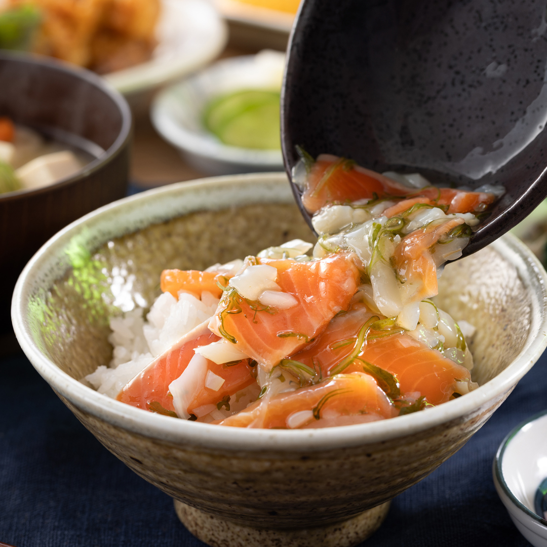 三陸ぶっかけ丼の具（銀鮭）