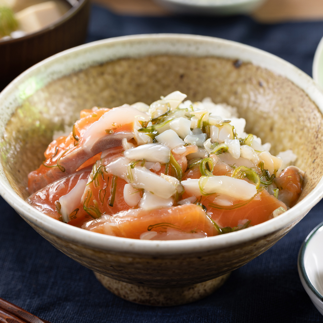 三陸ぶっかけ丼の具（銀鮭）